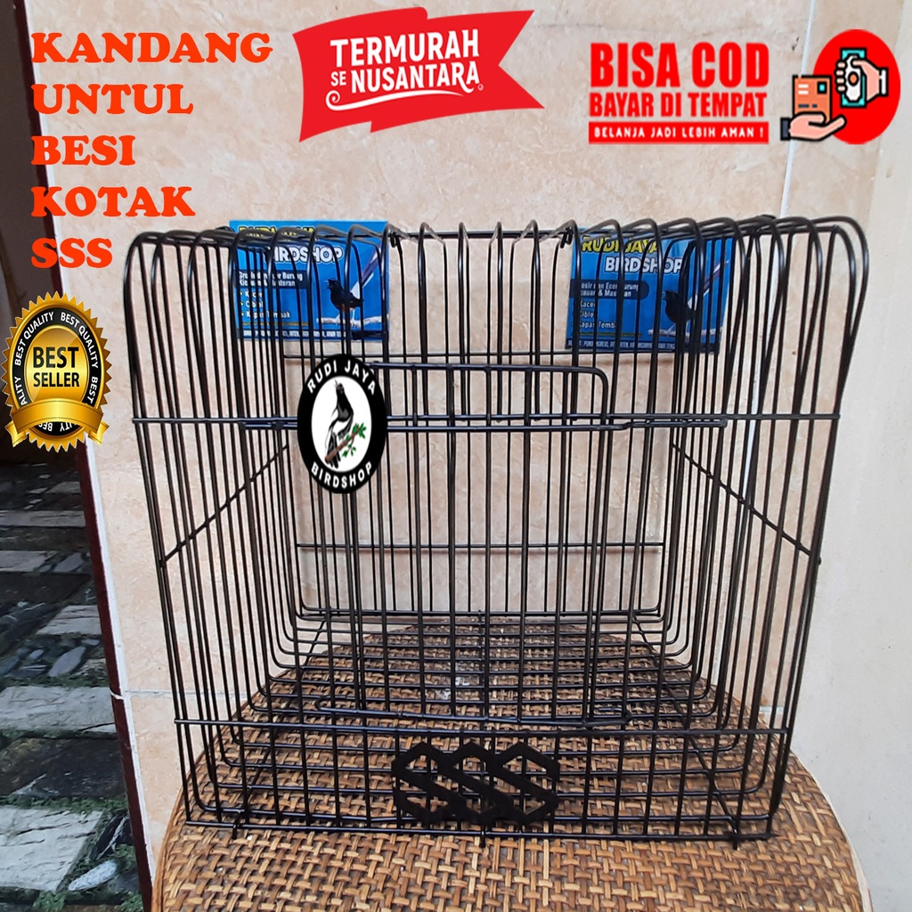 Viral  Sangkar Untul Besi Kotak & Lengkung Kandang Untulan Kecil Untuk Bawa Burung Pleci Lovebird