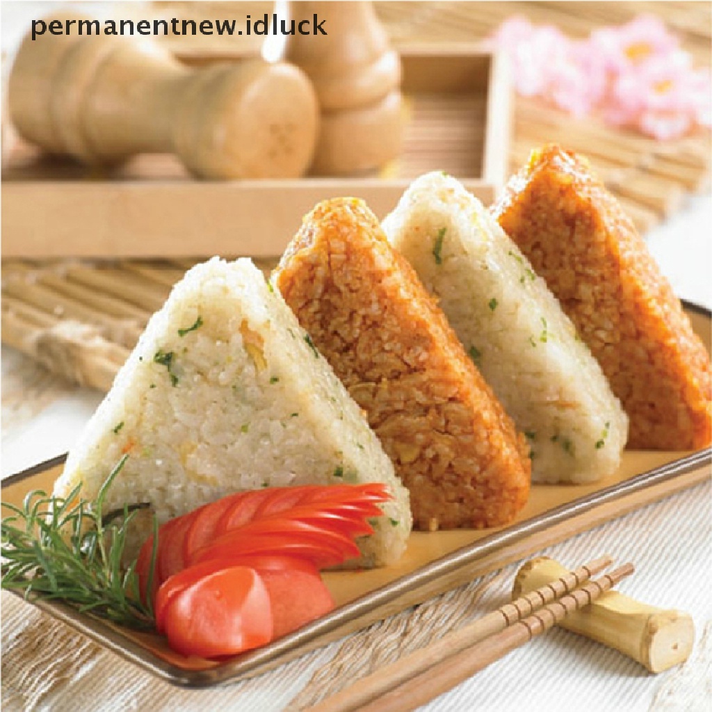 2 / 1 Set Cetakan Pembuat Bola Nasi Onigiri Sushi Bento Model Tekan