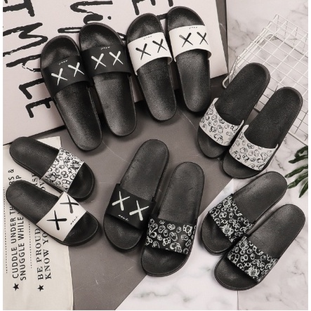 SENDAL Slop Kaws Hitam Original Sendal Slop pria sendal slop karet original Sandal Karet Slip On Slo