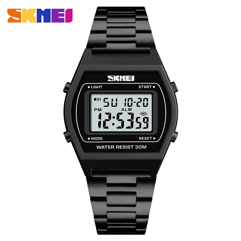 SKMEI 1328 Jam Tangan Pria Digital Stainless Steel WK-SBY