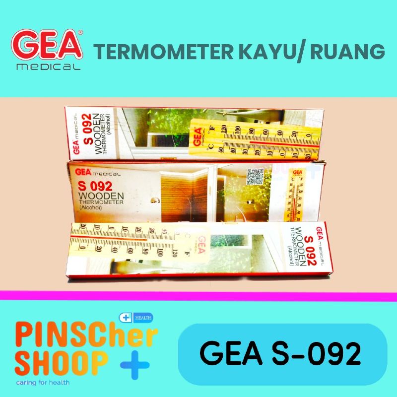 TERMOMETER KAYU GEA WODDEN THERMOMETER RUANGAN GEA S-092