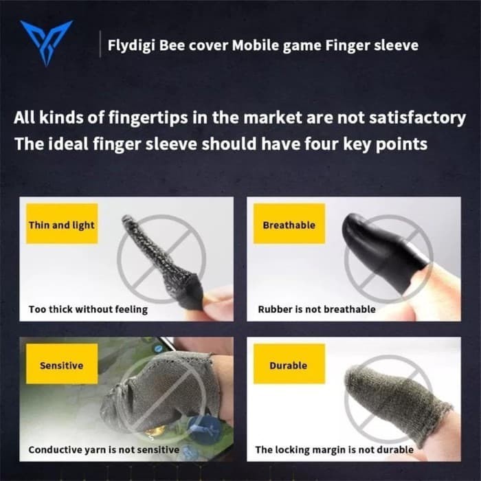 Flydigi Wasp Feelers 4 Sarung Jari Jempol PUBG Finger Sleeve Beehive