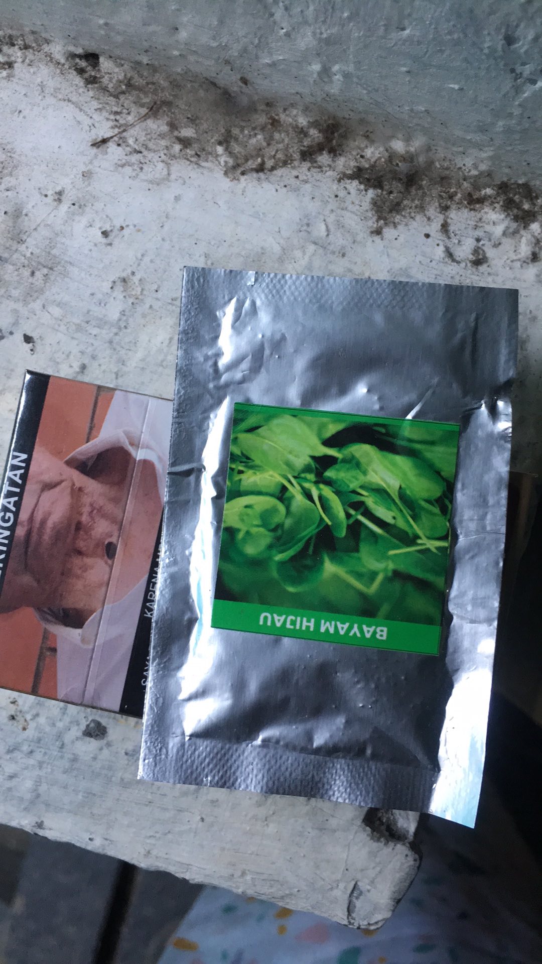 5rb - Benih Bayam Hijau - Kemasan Repack - Aluminium Foil