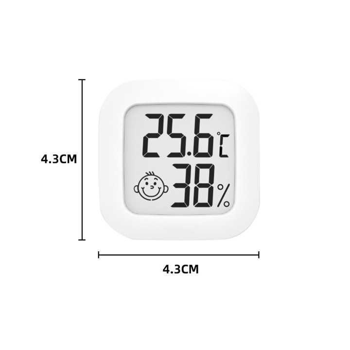 DIZAINLIFE Thermometer Hygrometer Digital LCD Display Pengukur Suhu dan Kelembaban - CX-0726