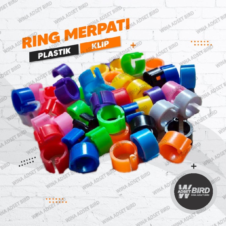 RING MERPATI CINCIN BURUNG DARA MODEL JEPIT GELANG KAKI PLASTIK