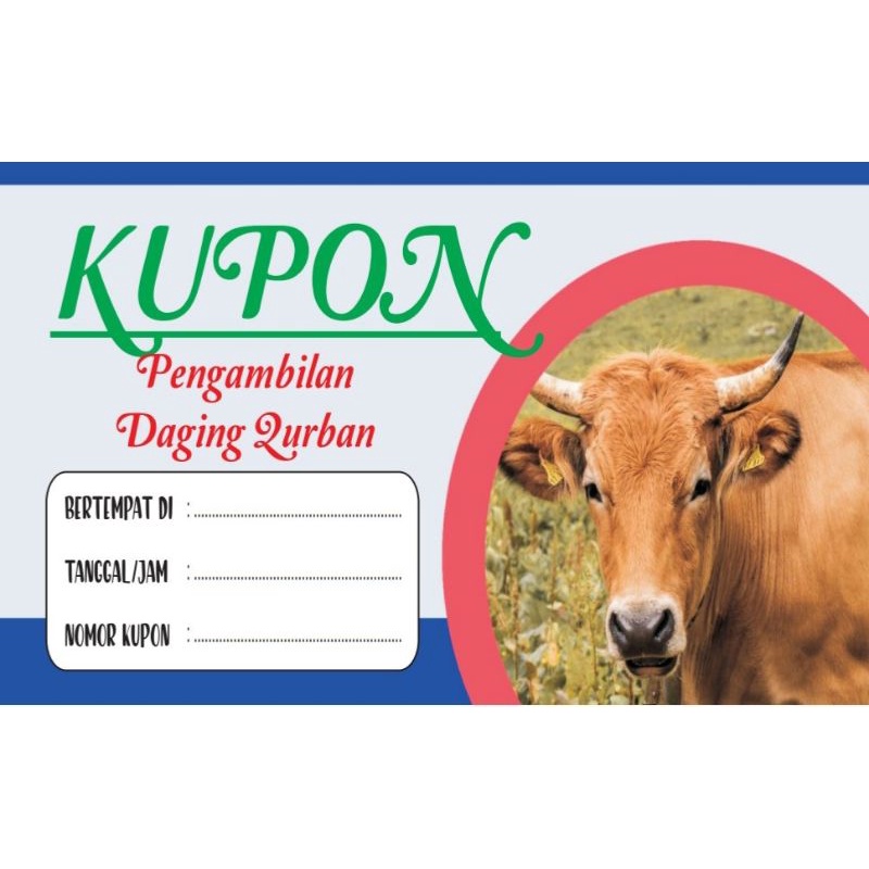 KUPON PENGAMBILAN DAGING KURBAN IDUL ADHA #KUPON 1