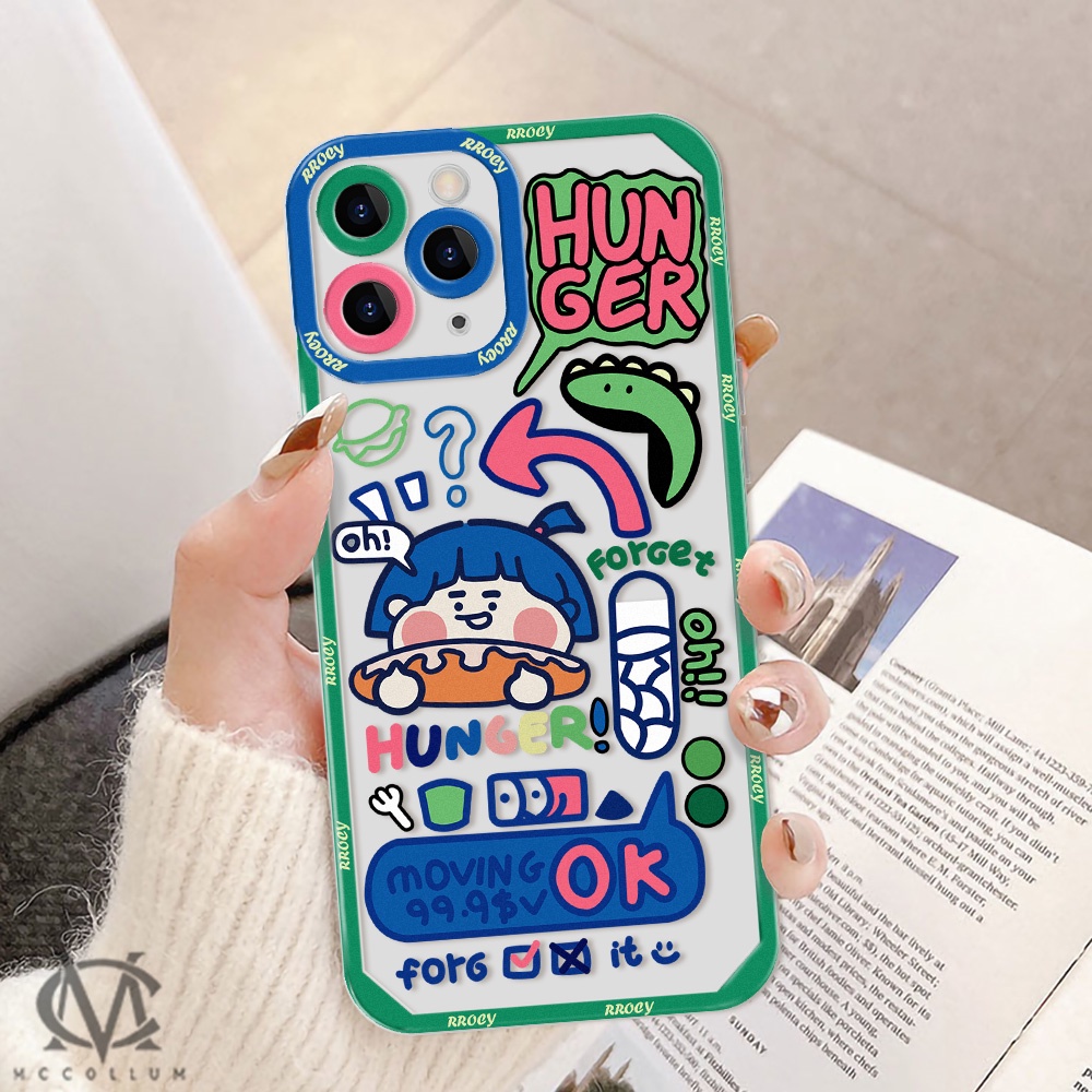 Casing TPU OPPO Realme C21Y C25Y C25S C25 C21 C15 C12 C11 C20A C2 6i 5 5i 5S 2 Pro Narzo 50A Motif Kartun Dinosaurus