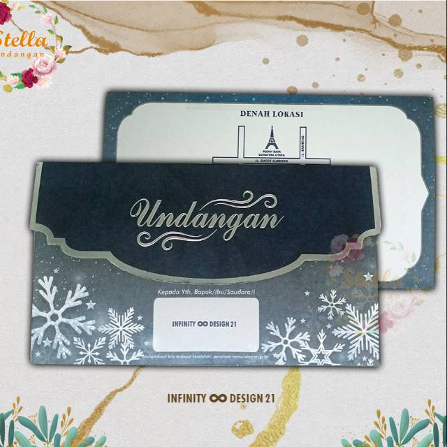 Blangko Undangan Infinity Design 21