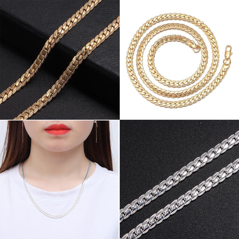 Kalung Lapis Emas 18K Gaya Hip Hop Untuk Pria