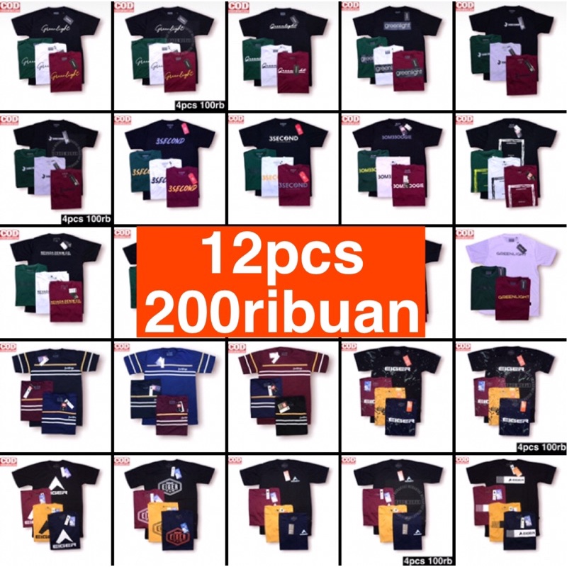 paket usaha kaos pria distro 200ribuan, motif desain kaos simple lengan pendek, kaos keren pria, kao