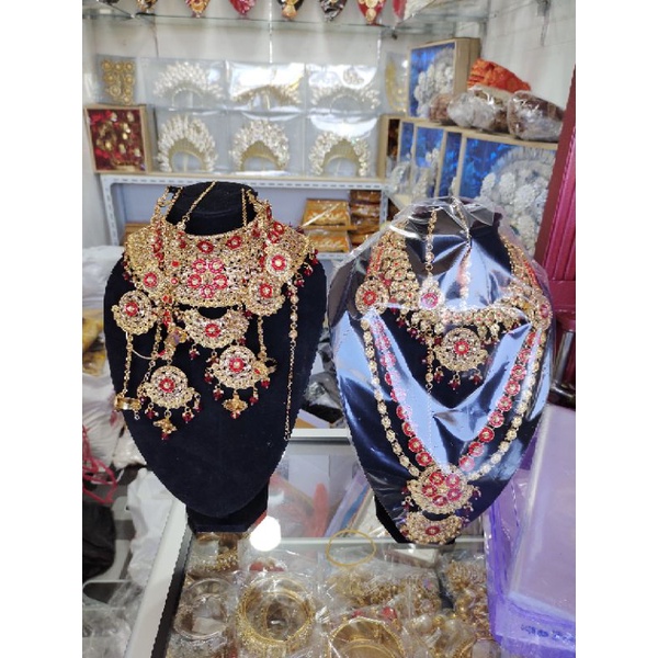 kalung set India bridal lengkapp