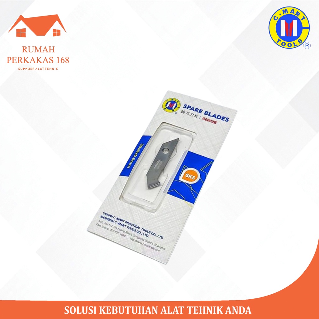 

REFILL PISAU CUTTER ACRYLIC/ AKRILIK C-MART CMART ISI 6PCS