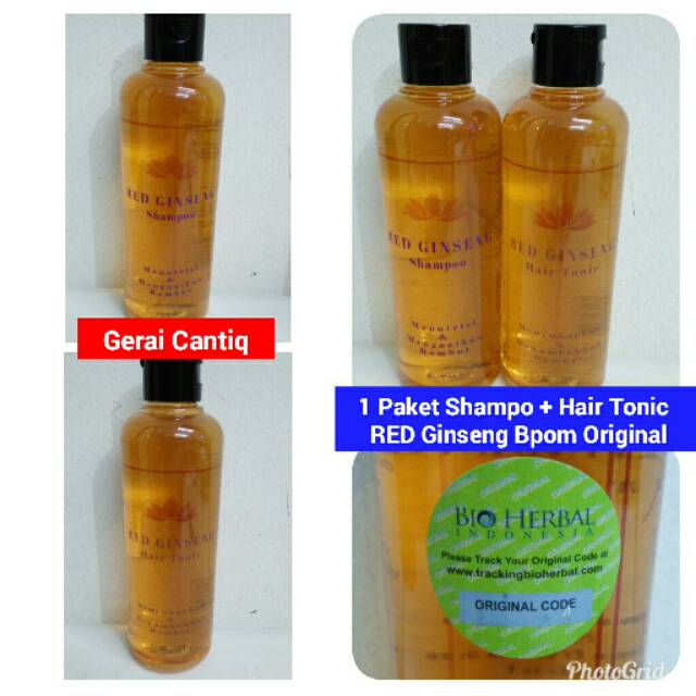 READY 1 PAKET RED GINSENG SHAMPOO + HAIR TONIC BPOM ORIGINAL