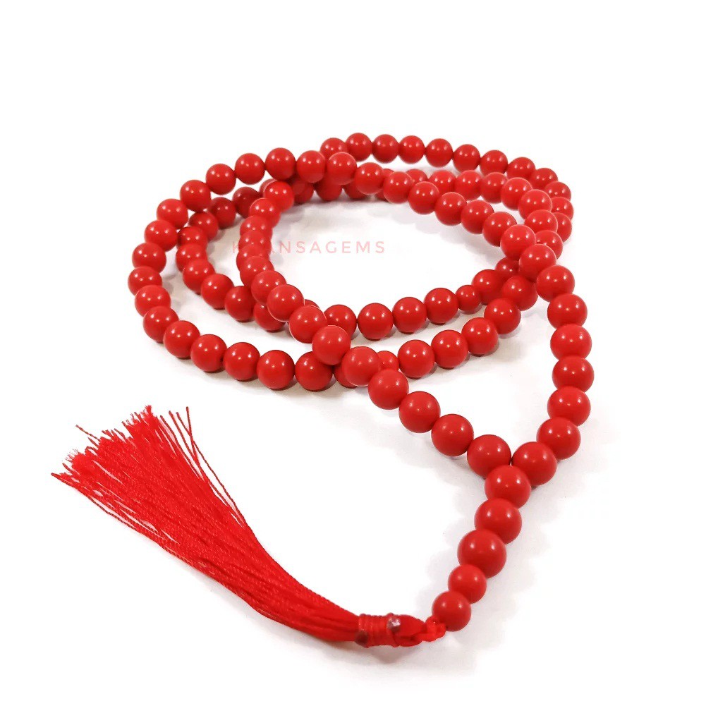 TASBIH BATU RED MARJAN DIM 8 MM ISI 99 BUTIR PERLENGKAPAN IBADAH SHOLAT DZIKIR FASHION MUSLIM RAMADHAN SALE