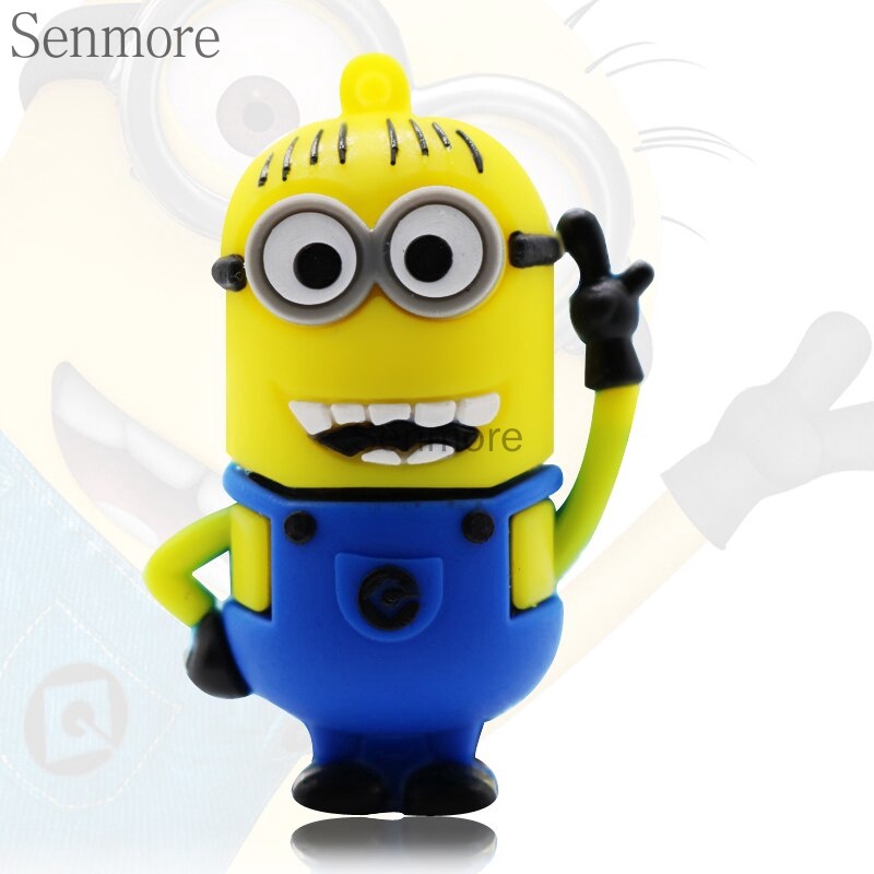 Flashdisk USB 1GB 8GB 16GB 32GB 128GBMinions Bentuk Jari Tengah Lucu