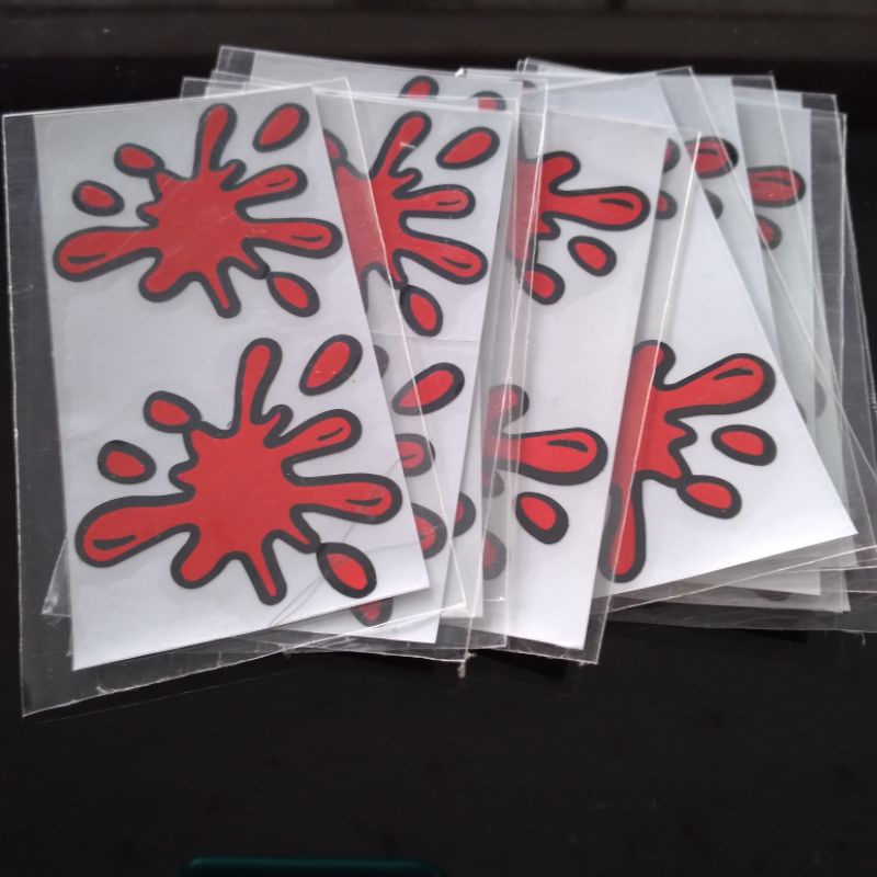 

stiker cutting bercak darah