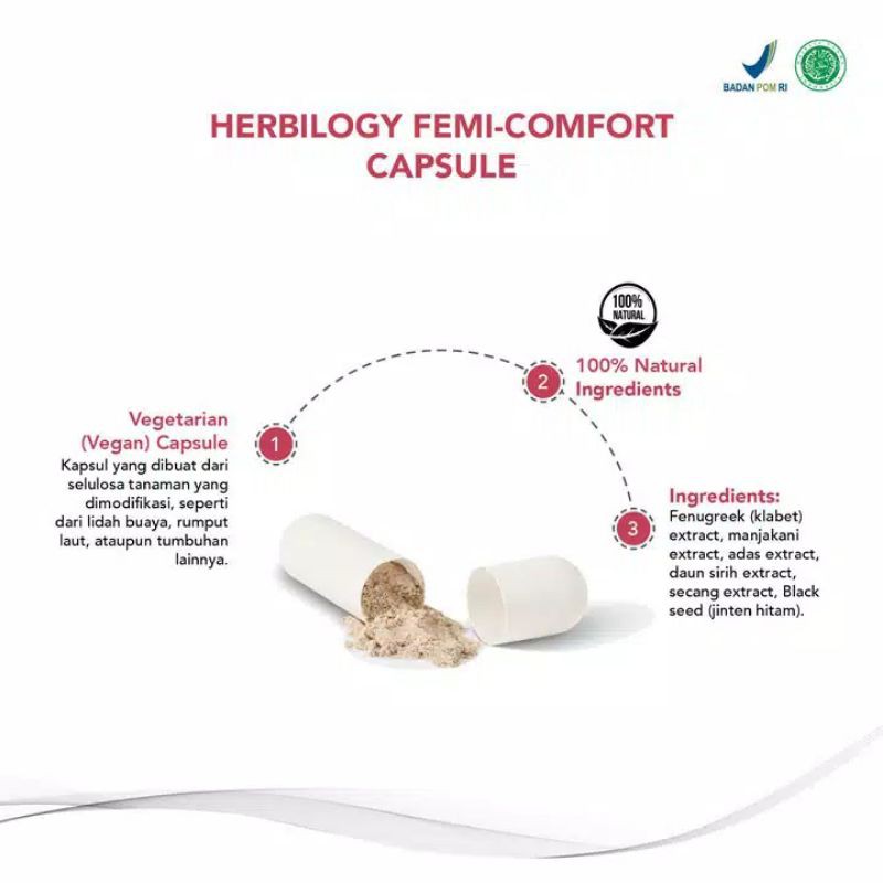 Herbilogy Femi Comfort - Haid 60 kapsul