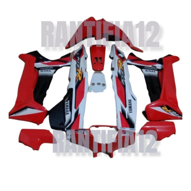cover bodi Fizr fiz R full set halus bodi Fizr sporty merah hitam putih