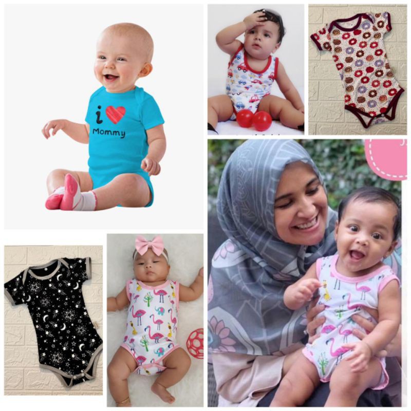 Jumper premium bayi pakaian jumper bayi baby moon jumper pendek bayi