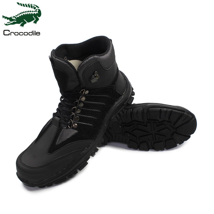 SM88 - Sepatu Bots Sefty Pria Crocodile Hauler Hitam Boots Safety Tracking Gunung Spatu Outdoor