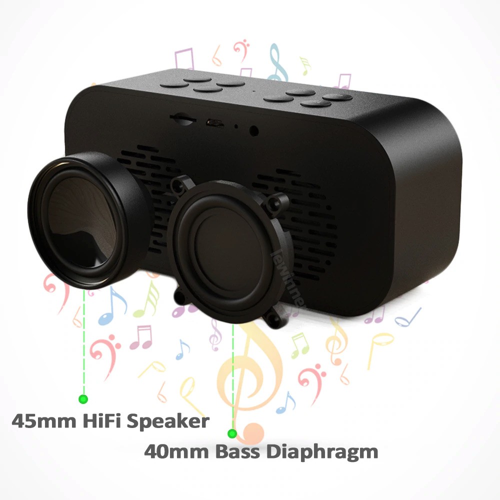 Jam Alarm Clock with Bluetooth Speaker