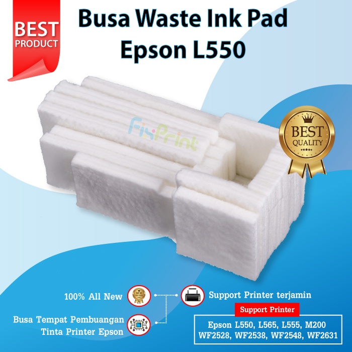 Busa Waste Ink Pad Printer Epson L550 L565 L555 M200 M200 WF2528 WF2538 WF2548 WF263 Absorber Pembuangan Printer Epson New