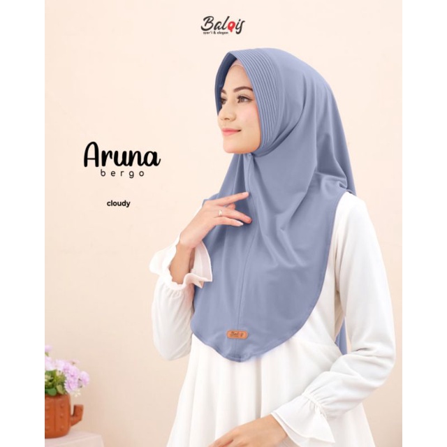 bergo aruna bahan Jersey ORI Balqis hijab