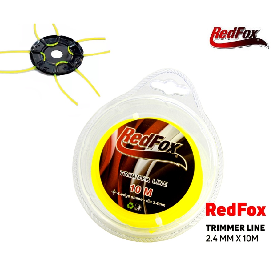 REDFOX Trimmer Line Pisau Senar Senar Nylon Tali Senar Potong Rumput 10 Meter / Senar Potong Rumput Grass Trimmer Line