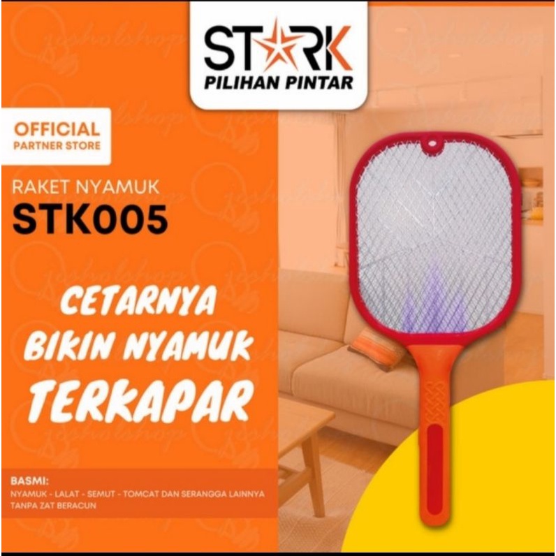 raket nyamuk STARK STK 005 hammer - insect killer 2 fungsi