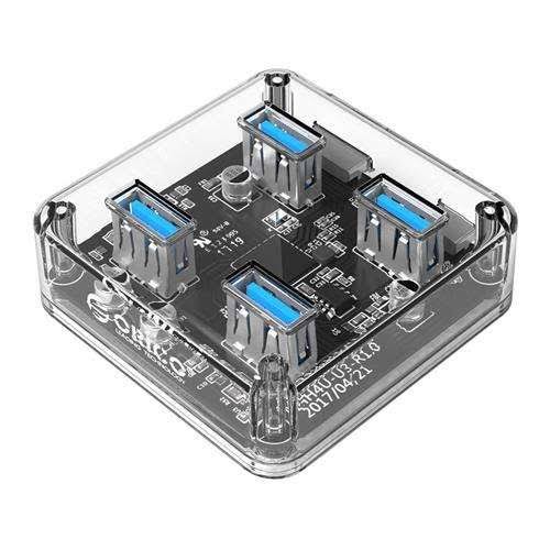 Usb Hub 4 Port Orico Usb 3.0 TRANSPARANT MH4U