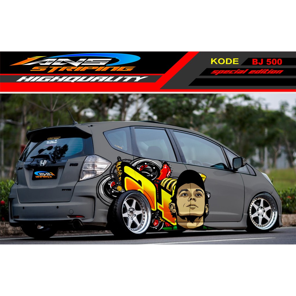 VARIASI STICKER MOBIL JAZZ BRIO AGYA AYLA AVANZA YARIS VIOS / DECAL STICKER MOBIL / STIKER MOBIL