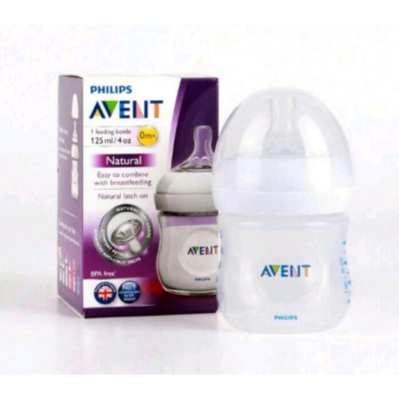 Philips Avent Natural 125 ml ORI/ Philips Avent feeding Bottle 125 ml/ 4oz Natural/ Botol bayi Philips avent