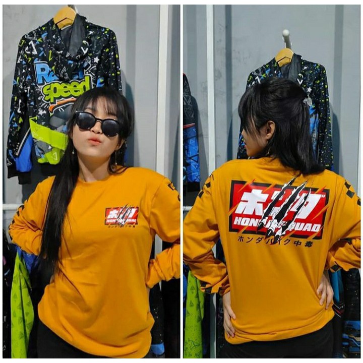 KAOS HONDA SQUAD PANJANG /KAOS HONDA/KAOS CB