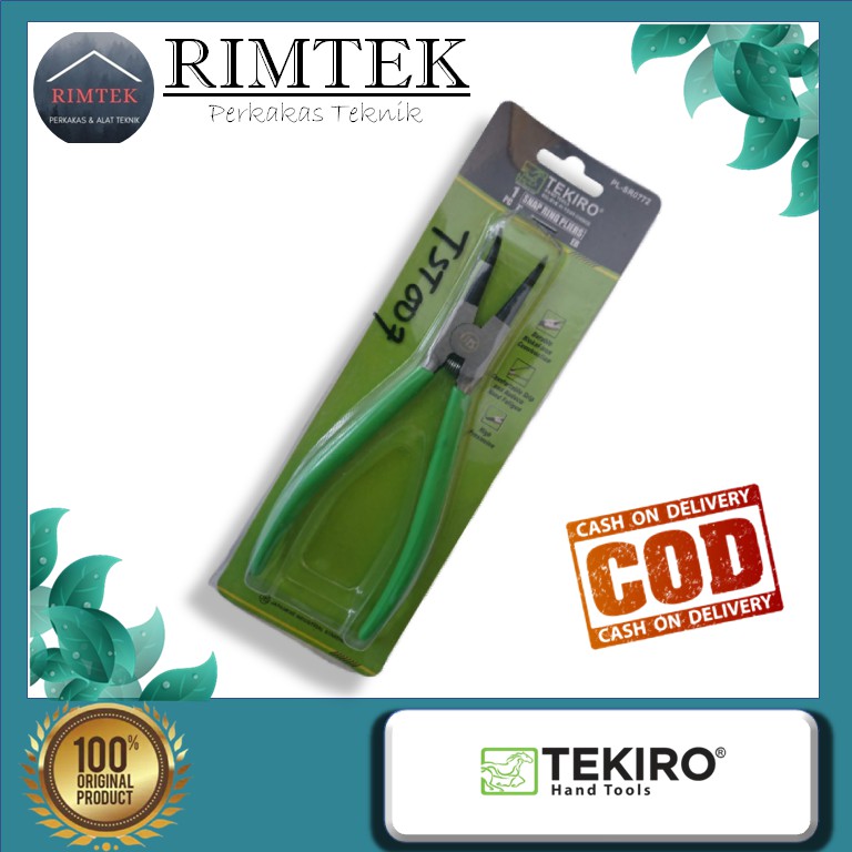 TANG SNAP/TANG SNAP RING PLIERS EB 7" TEKIRO TANG SNAP RING BENGKOK BUKA TEKIRO