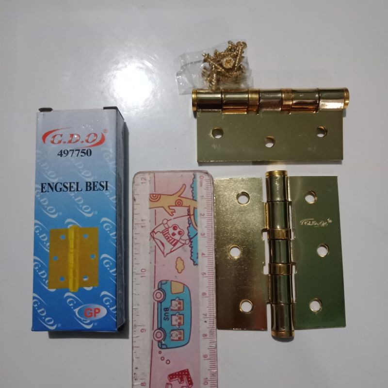 Engsel Jendela / Engsel Pintu / Engsel Besi GDO kuning / Engsel