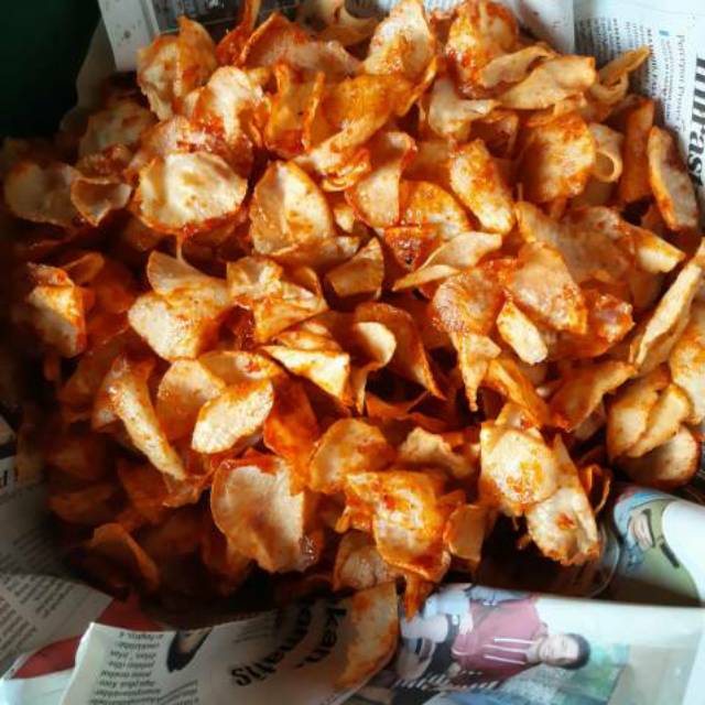 

Keripik singkong pedas manis