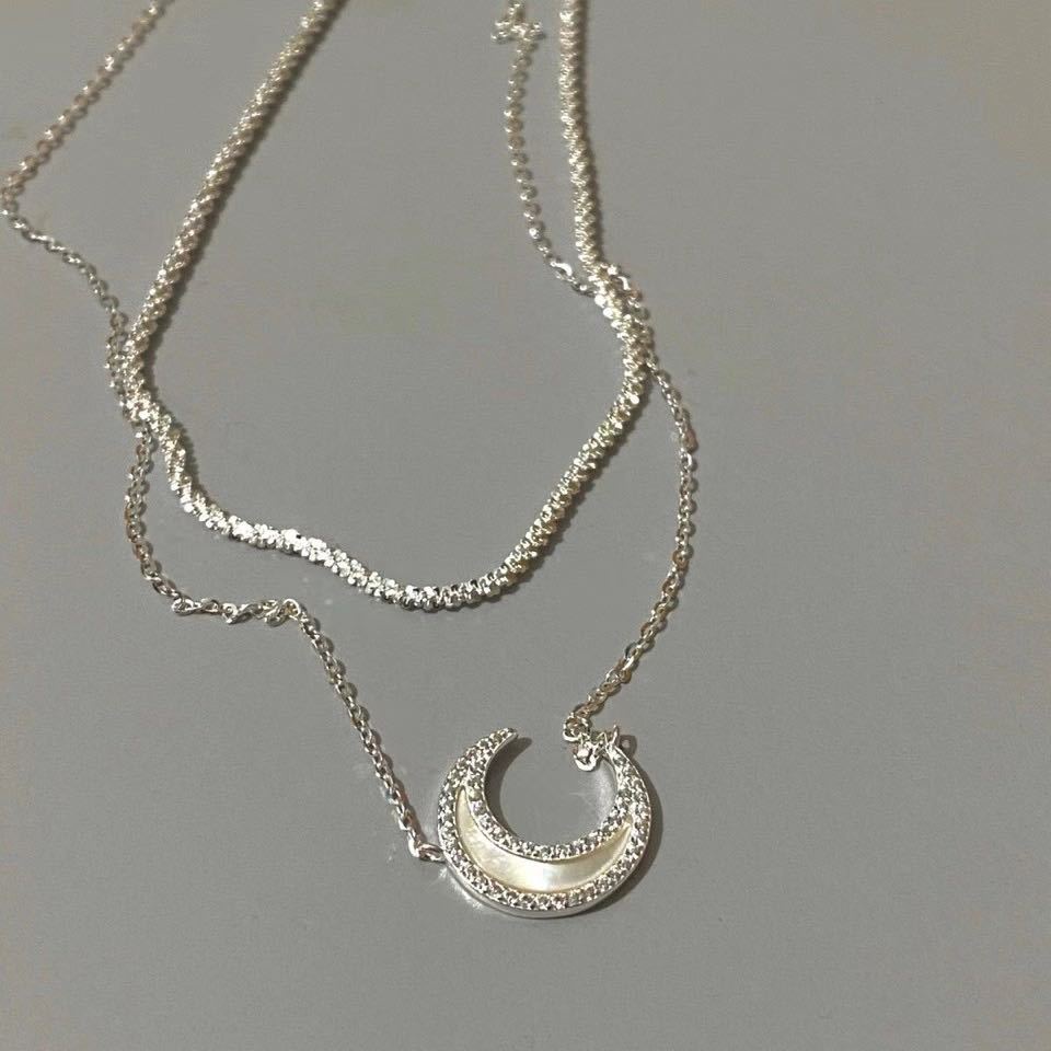 Moon Necklace Accessories Temperament Clavicle Chain Pendant