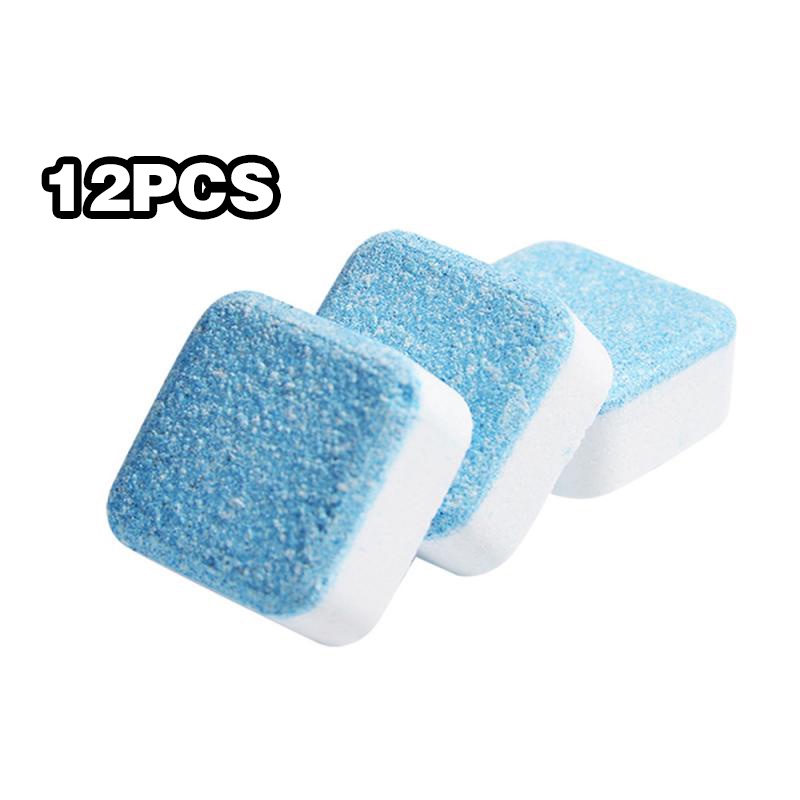 ★12pcs★ Tablet Pembersih Mesin Cuci Anti Bakteri/Tablet Pembersih Mesin Cuci Deep Cleaning/Washing Machine Cleaning Tablet/Bubuk Pembersih Drum Mesin Cuci