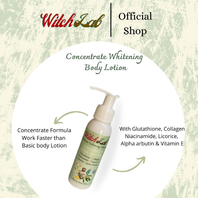 WITCH LAB - BODY LOTION EXTRA WHITENING CONCENTATE LOTION PEMUTIH BADAN LOTION DOSTING HB DOSTING HA
