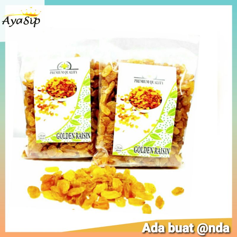 

Kismin Asam Manis 1kg/Kismis Golden Raisin/Kismis Oleh-Oleh Haji dan Umroh/Kismis Anggur