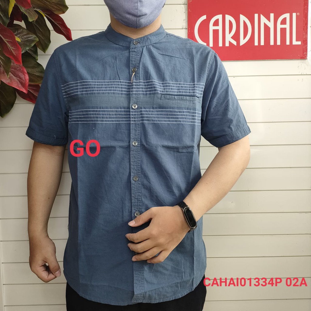 gof TJR CARDINAL KEMEJA KOKO PRIA LENGAN PENDEK FORMAL Baju Cowok 100% Original