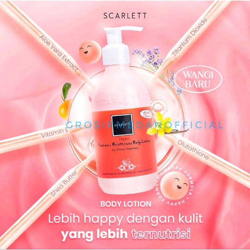 SCARLETT HAPPY SERIES - SCARLET WHITENING BRIGHTENING HAPPY TERBARU!