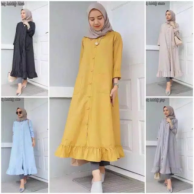Long Tunik Bahan Moscrepe