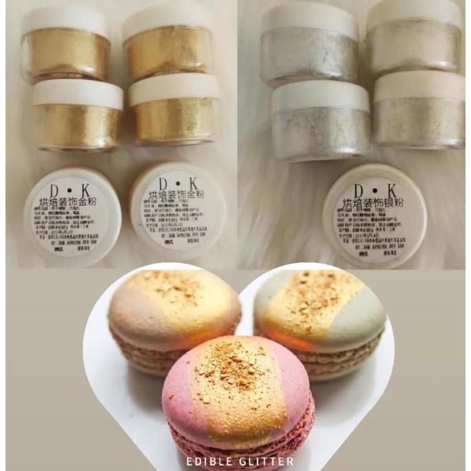 

Edible Glitter Gold & Silver Dekorasi Kue Cake Bubuk Emas Luster Dust TERLARIS TERPERCAYA ORIGINAL