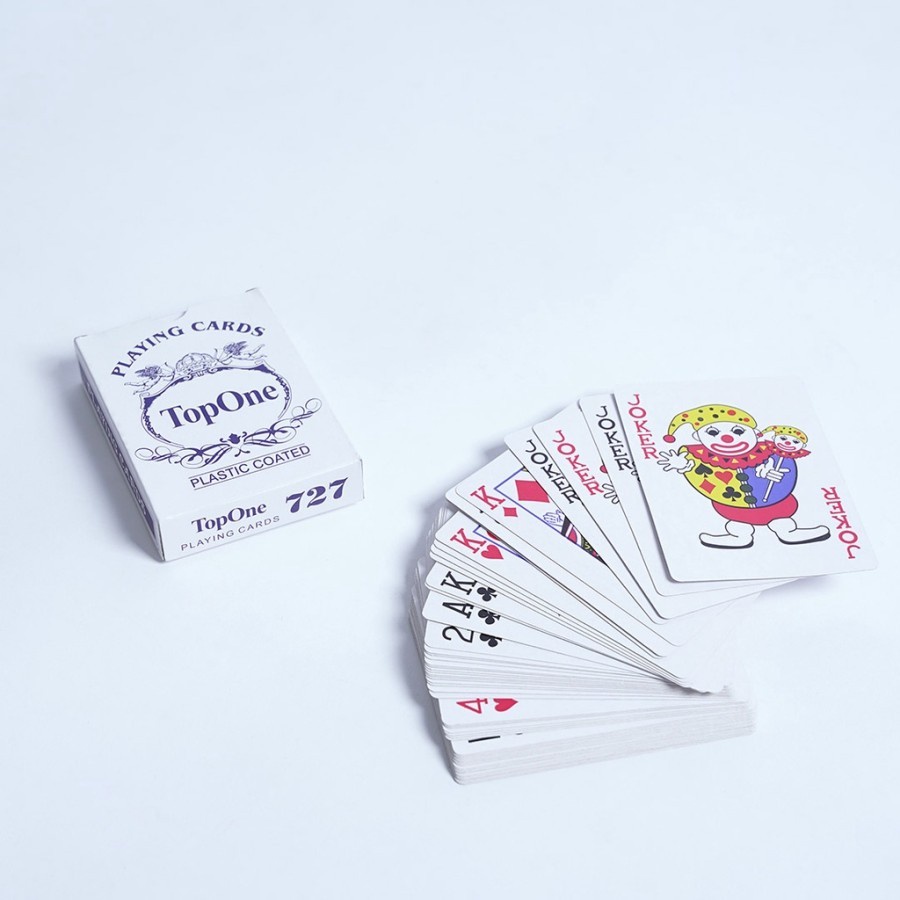 Mainan Kartu Remi Playing Cards Top One Plastic Coated Bagus