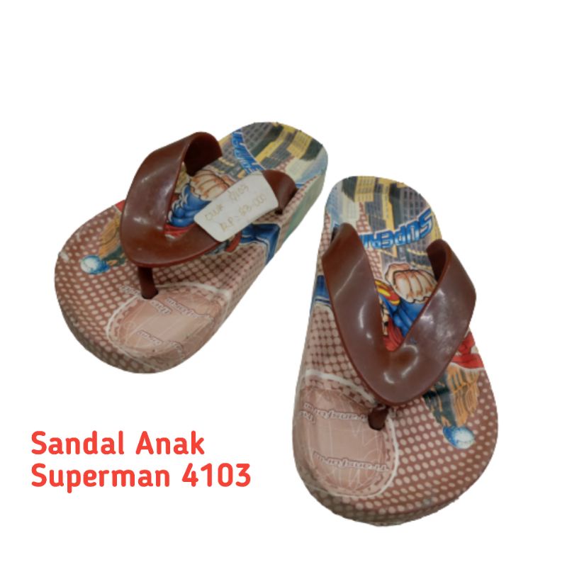 Sandal Jepit Anak Cowokotif Superman