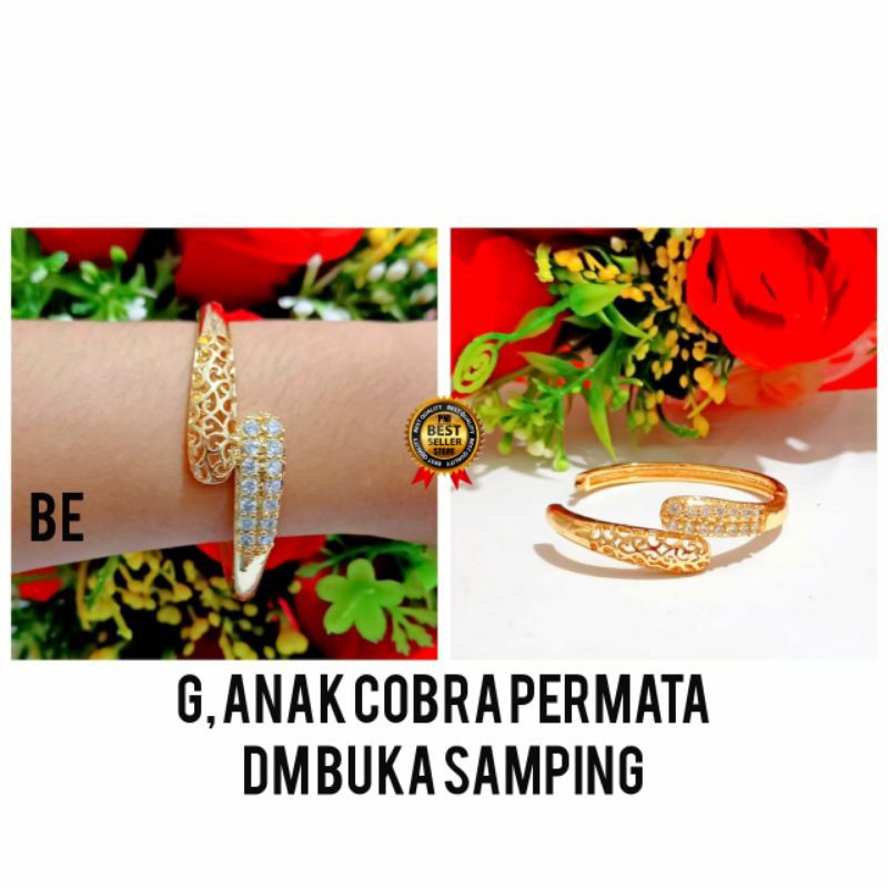 Fourfashion Gelang Anak Cobra Permata Kekinian PD012