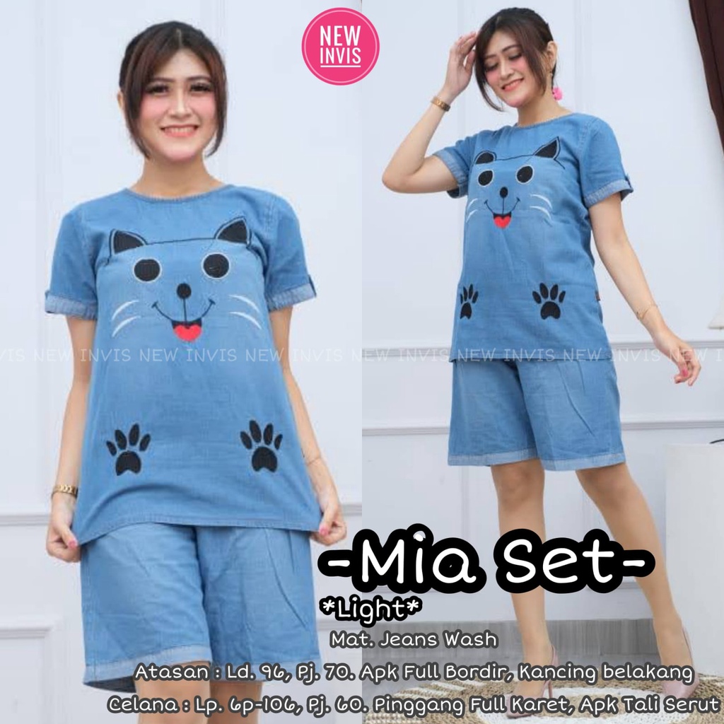 Setelan Wanita Setelan Celana Pendek Jeans Wanita Remaja kekinian Terbaru