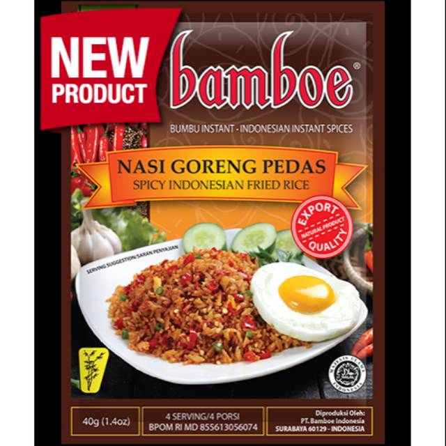 

Bumbu instan BAMBOE rasa Nasi Goreng Pedas