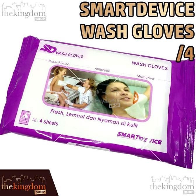 Smart Device SD Wash Gloves Waslap Handuk Tisu Basah Antiseptik /4